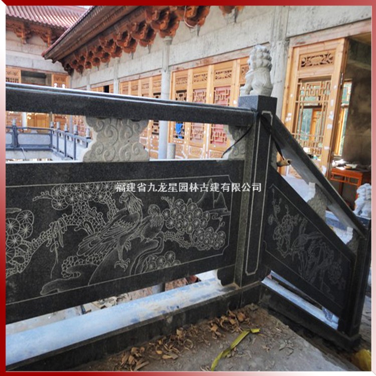 石雕線(xiàn)雕石欄桿圖片
